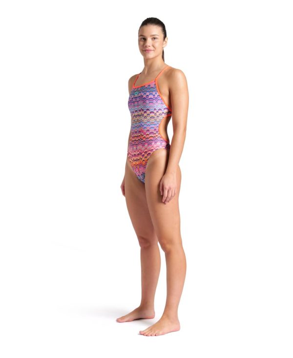Women's Performance Ondulation Lace Back Training Swimsuit Ladies Bathing Suit