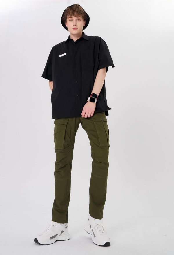 Men's Cargo Pants Slim Fit with Articulated Knees