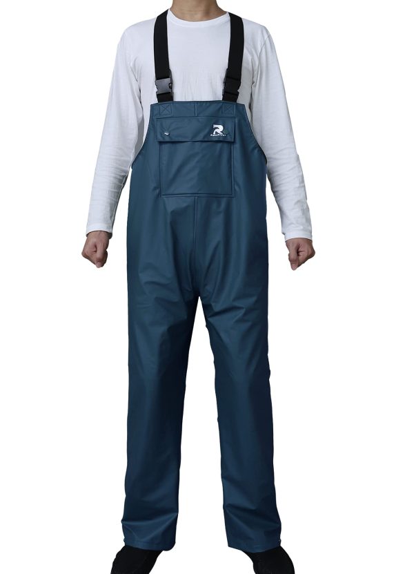 Workwear Bib Rain Pants for Men Women Heavy Duty Trousers Waterproof Work Pants Fishing Overalls