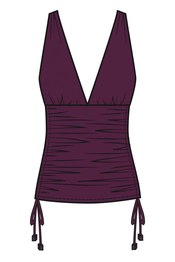 Women's Solid Dani Soft Cup Tankini Top Separate