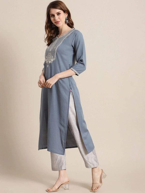 kurti set for women with dupatta party wear indian style kurta set for women