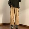 61Nnz40I9rL.jpg Gothic Baggy Cargo Pants with Pockets for Women Men Harajuku Casual Joggers Outdoor Loose Trousers Y2K Streetwear