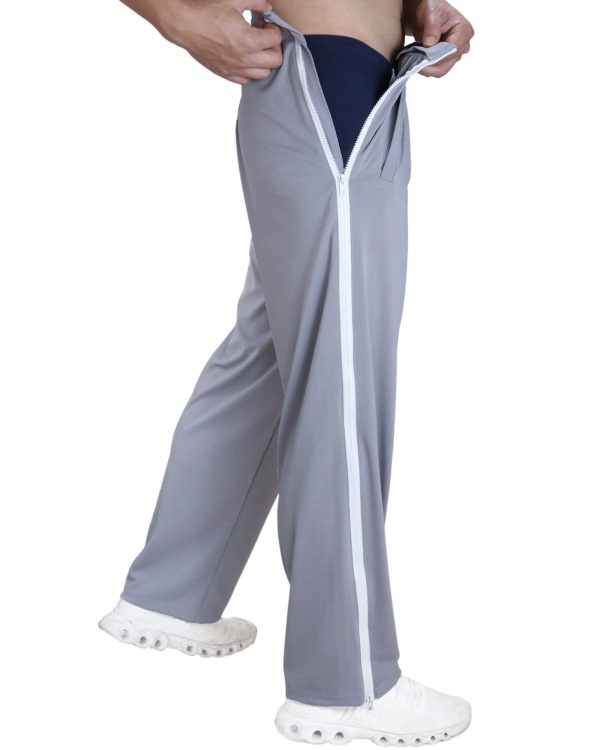 Tear Away Pants for Men Side Zipper Lightweight Pants Zip Leg Sweatpants Breakaway Post Surgery Recovery Zipper Pants