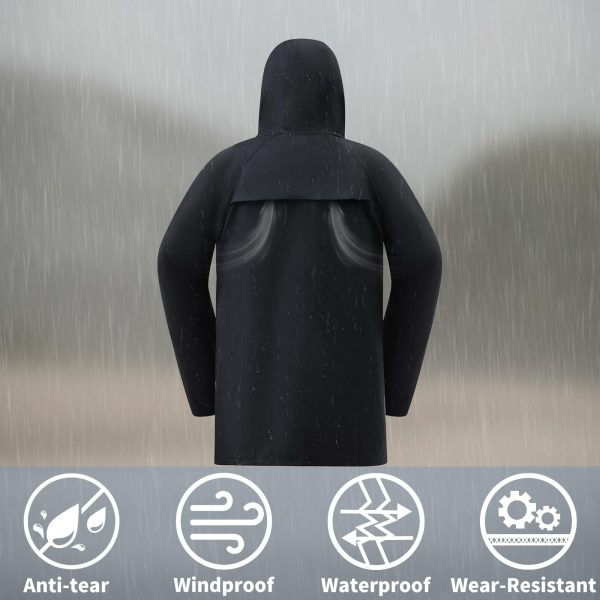 Rain Suits for Men Women Waterproof Heavy Duty Rain Gear Long Rain Jacket Coat & Pants