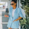 61bftdYHaBL.jpg Women's 2 Piece Open Front Long Sleeve Blazer and Solid Short Pants Suit Sets