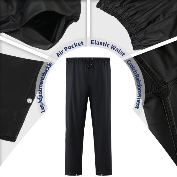 Rain Suits for Men Women Waterproof Heavy Duty Rain Gear Long Rain Jacket Coat & Pants