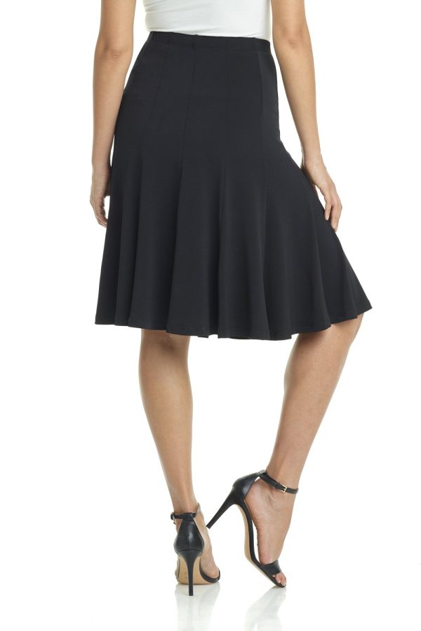 Women's Ease into Comfort Flared Knee Length Knit Skirt