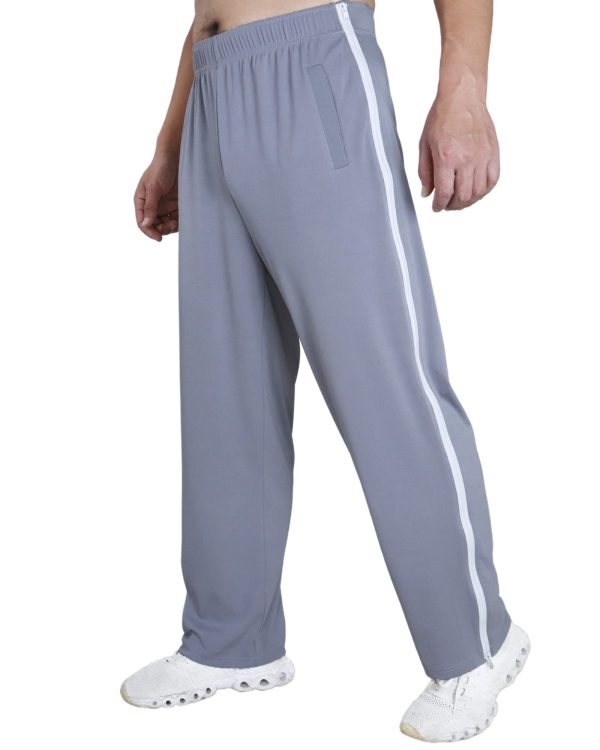 Tear Away Pants for Men Side Zipper Lightweight Pants Zip Leg Sweatpants Breakaway Post Surgery Recovery Zipper Pants