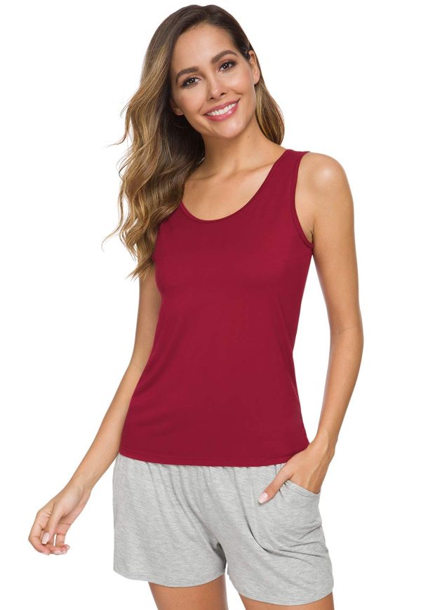 Basic Tank Tops for Women Undershirts Tanks Top Lightweight Camis Tank Tops 4-Pack