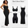 61r1RbQGFVL.jpg Summer Maxi Dress for Women - Cocktail Shapewear Dresses Built-in Bra Adjustable Straps Vacation Long Slip