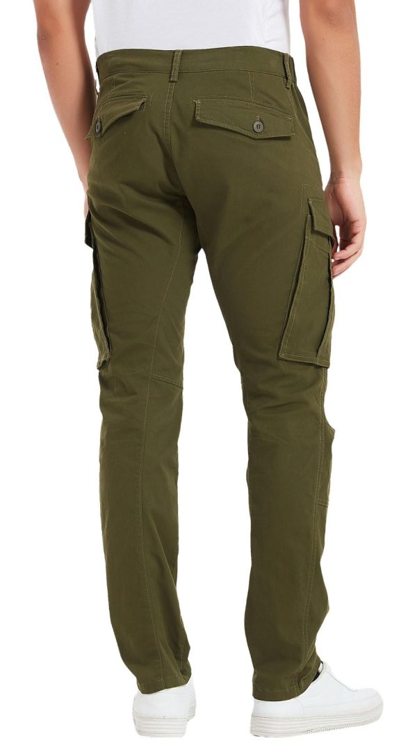 Men's Cargo Pants Slim Fit with Articulated Knees