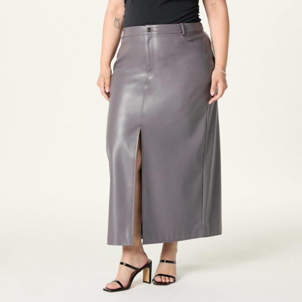 Women's Larissa Vegan Leather Maxi Skirt