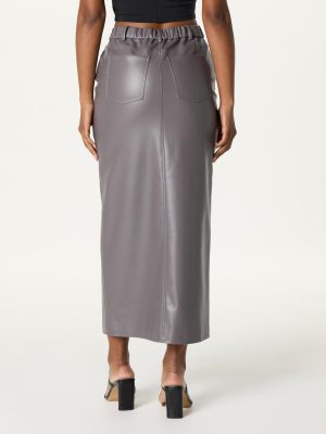 Women's Larissa Vegan Leather Maxi Skirt