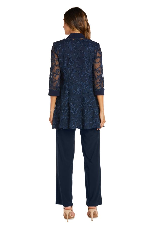 Soutache Jacket and Tank Pantsuit Set