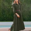 71Koj5cftLL.jpg Women Flowy Maxi Dresses Casual V Neck Smocked Tiered Babydoll Sundress Beach Long Skirt with Pockets