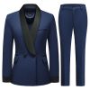 Women's Pants Suit 2 Piece Set Smil Fit Jacket Shawl Sollar Blazer Dress for Women