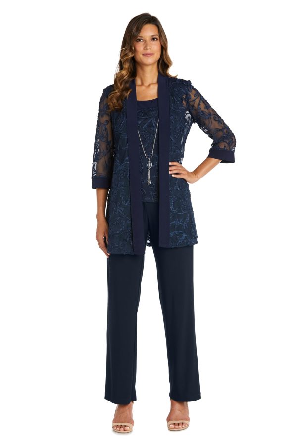 Soutache Jacket and Tank Pantsuit Set