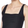 Women's Full Coverage Pleated Panel One Piece Swimsuit