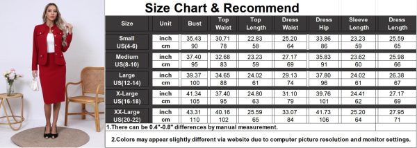 Women 2 Piece Business Suit Elegant Blazer Jacket and Skirt Sets Work Formal Office Clothes Suits
