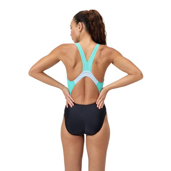 Women's Swimsuit One Piece Creora Highclo Quantum Splice High Cut Solid