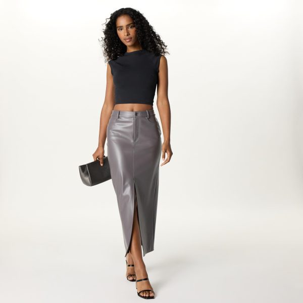 Women's Larissa Vegan Leather Maxi Skirt