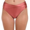 71tYiDD6njL.jpg Women's Mid-Waist Twist Front Swimsuit Bottom