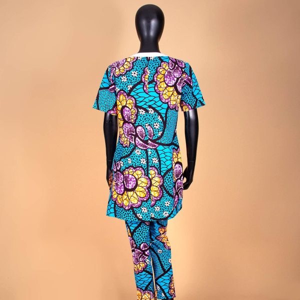 African Clothing for Women Short Sleeve Shirt and Print Pants 2 Piece Set Tracksuit Plus Size Dashiki Casual Outfit