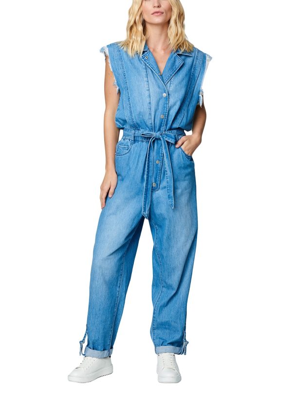 Womens Luxury Clothing Overalls Denim Jumpsuit, Comfortable & Stylish