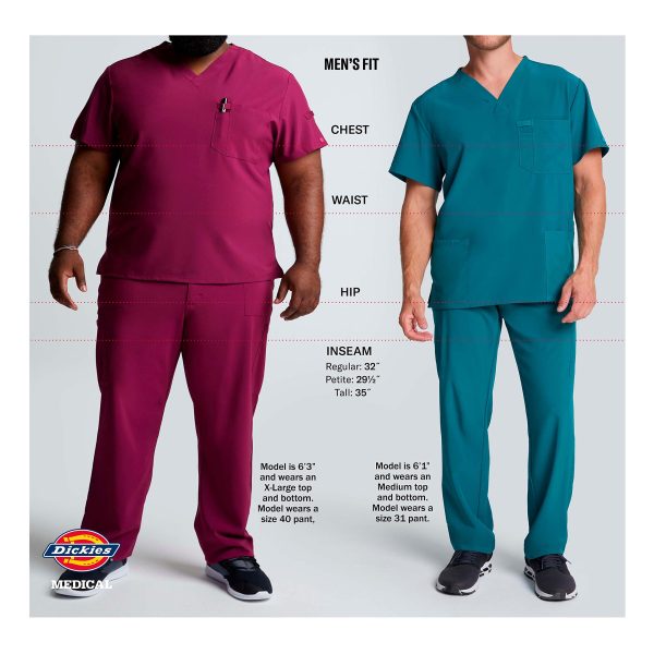 EDS Essentials Men Scrubs Pant Natural Rise Drawstring DK015