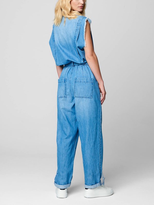 Womens Luxury Clothing Overalls Denim Jumpsuit, Comfortable & Stylish