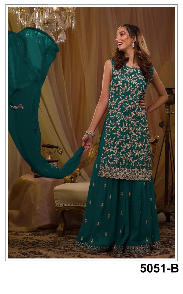 indian tradition plus size Party/Wedding Night Ready to Wear Salwar Kameez Suit for Women 2621-O