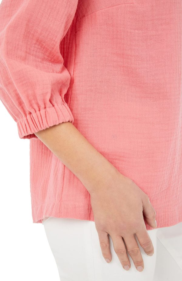 Women's Evie 3/4 Sleeve Gauze Blouse